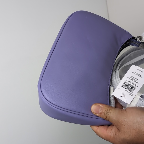 Coach CR099 Teri Shoulder leather Bag Silver/Light Violet (Frim Price) - Picture 2 of 16